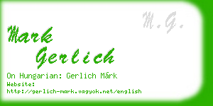 mark gerlich business card